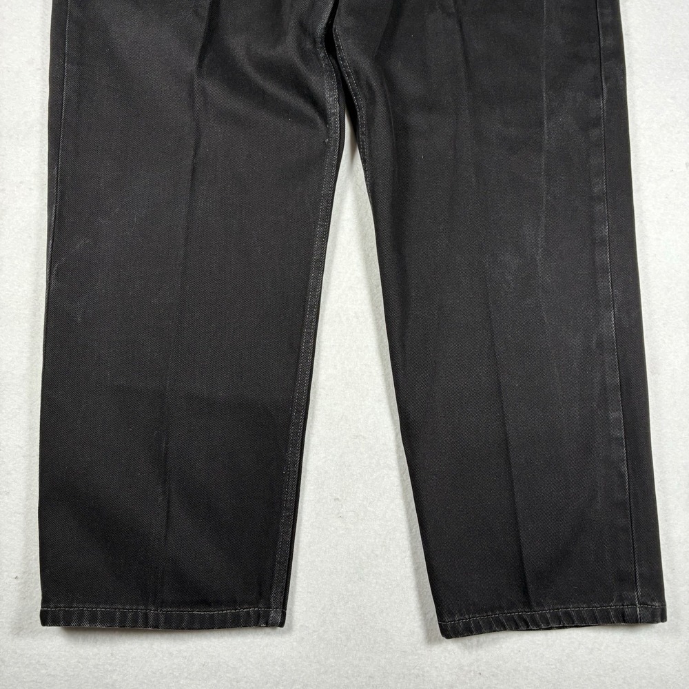 Levi's 550 Jeans Men's 40x30 Black Denim Relaxed Tapered Leg High Rise Workwear - Picture 4 of 15